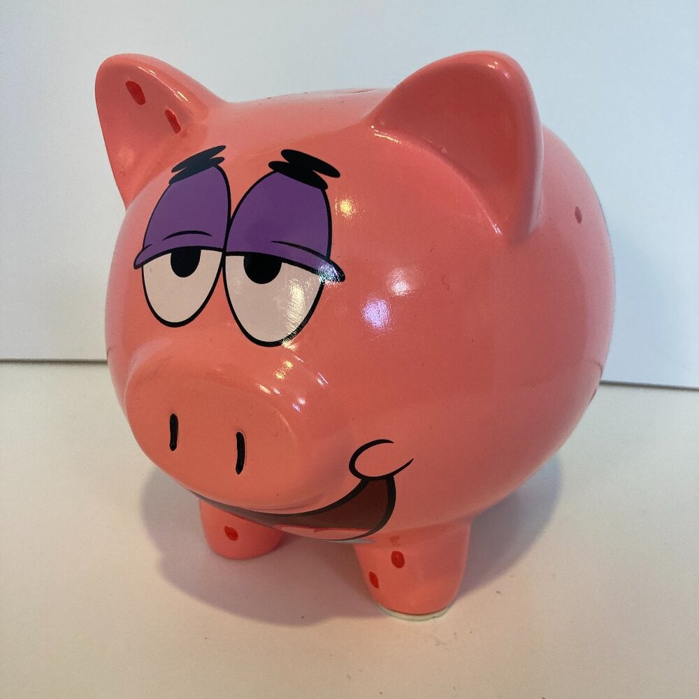 Spongebob Patrick Star Piggy Money Bank 2012 Starpoint Viacom Ceramic 8"